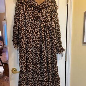 Leopard Print Long Dress